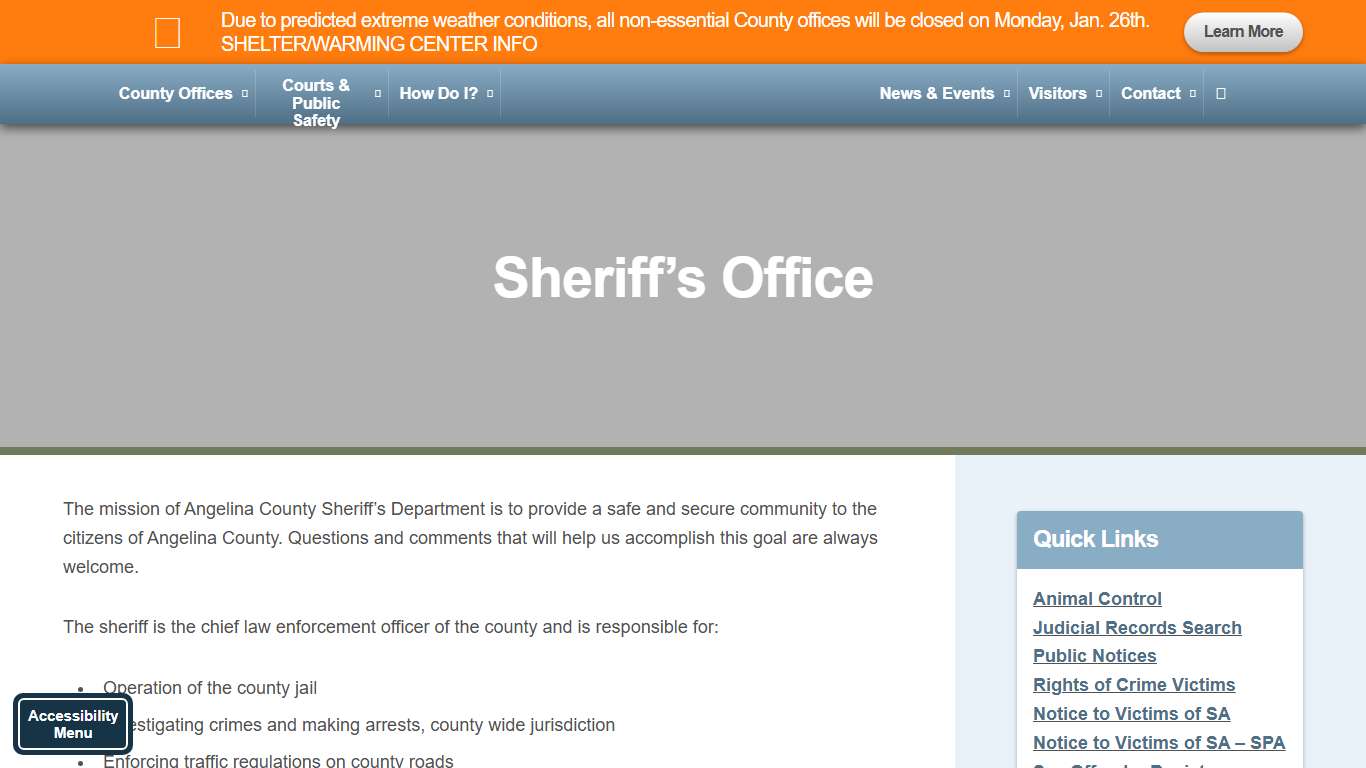 Sheriff’s Office – Angelina County